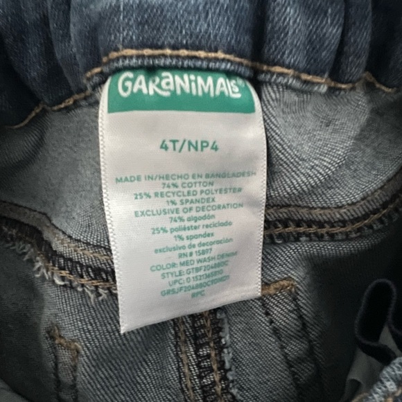 Super Cute Garanimal Kid Jeans With Adjustable Waist - Picture 3 of 3
